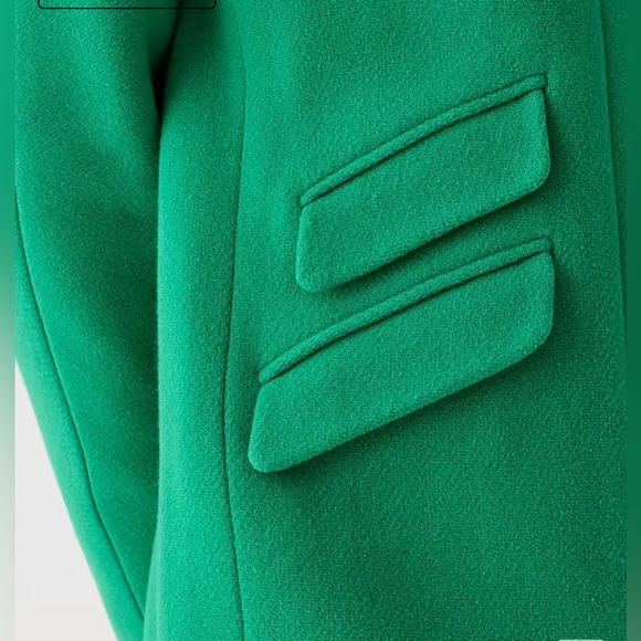 J. Crew Green Cocoon Coat - Picture 3 of 12